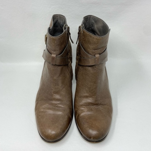 Cole Haan D41599 Grand OS Brown Leather Zip Ankle Boots Womens Size 9.5B. - Picture 6 of 13